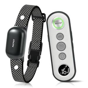 lot 12035 image: PATPET Shock Collar for Dogs - 4000FT Dog Training Collar with Remote, IPX7 Waterproof 4 Modes(BeepVibrationShockSafe) Dog Shock Collar, Rechargeable E-Collar for Small Medium Large Dogs(Dark Grey)