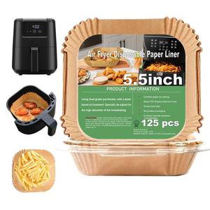lot 12055 image: 2 QT Air Fryer Liners for CHEFMAN 2 Qt Mini Air Fryer, Air Fryer Liners Disposable Small 2 qt 2.6qt, Small AirFryer Liners, DASH Air Fryer Liners