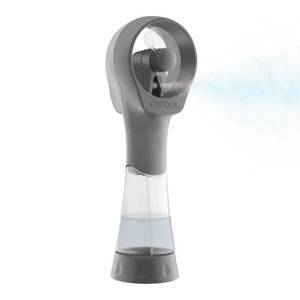 lot 12070 image: O2COOL Elite Handheld Misting Fan Battery Powered Grey
