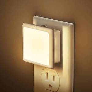 lot 12071 image: JandCase Night Lights Plug into Wall 2Pack,Plug in Night Light Dusk-to-Dawn