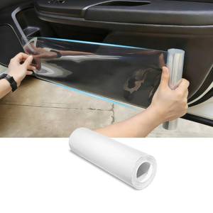 lot 12099 image: KeMioYuXin 5.9200 Car Door Protector, Universal Ppf Film Tape for Dog Scratch Door Protector, Dirty Shoes Kicked, Vehicle Interior, with Installation Tool (Clear)