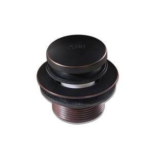 lot 12425 image: CalcMetal Tip-Toe Bathtub Drain Stopper with ABS Plastic Bushing, Fits in 1-12 Inch or 1-38 Inch Inner, Easy to Install, Venetian Bronze