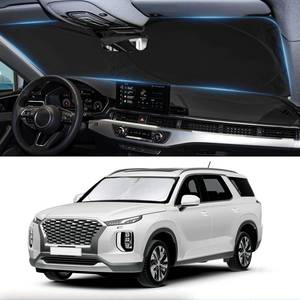 lot 12436 image: Sunshade for Hyundai Palisade 2020 2021 2022 2023 2024 2025 2026 Car Sun Shade Windshield Accessories Foldable Front Window Sun Visor 210T Reflective Fabric Protector Block Rays
