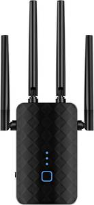 lot 12456 image: WiFi Extender Signal Booster, Dual Band 5.8GHz & 2.4GHz, WiFi Booster Covers Up to 10200 Sq.ft, Easy Setup 123