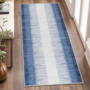 lot 13729 image: Lahome Blue Ombre Washable Rug 2x4 for Entryway