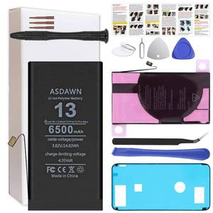 lot 14021 image: ASDAWN 6500mAh Battery for iPhone 13 A2633 A2482 A2631 A2634 A2635 (Not for 13 Mini 13 Pro 13 Pro Max), Upgraded Higher Capacity for iPhone 13 Battery Replacement