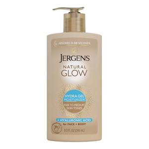 lot 14039 image: Jergens Natural Glow Hydra Gel Self Tanner, Fair to Medium, 8.3 fl oz