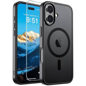 lot 14044 image: SUPFINE Magnetic for iPhone 17 Case Black with Screen Protector