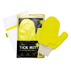 lot 14055 image: TiCK MiTT Yellow Tick Removal Glove for Humans & Pets