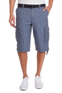 lot 14058 image: UNIONBAY mens Cordova Belted Messenger - Reg and Big Tall Sizes Cargo Shorts, Cruiser, 36 US
