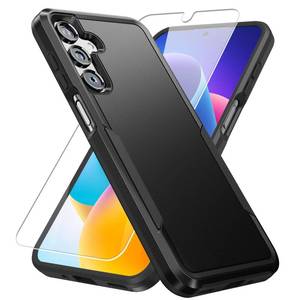 lot 14088 image: Warsia for Samsung Galaxy A16 5G Phone Case, with Screen Protector Military Grade Drop Tested Heavy Duty Rugged Shockproof Non-Slip Outdoor Protective Case for Samsung Galaxy A16 5G, Black