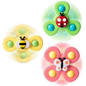 lot 14097 image: 3PCS Suction Cup Spinner Toys for 1 2 Year Old Boys Spinning Toys Baby Toys 12-18 Months Sensory Toys for Toddlers 1-3 Easter Basket Stuffers Gifts for 1 Year Old Girls