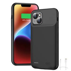 lot 14121 image: Battery Case for iPhone 14, Full Encircle 7000mAh Ultra-Slim Rechargeable Smart Portable Charging Cover Extended Battery Pack Compatible with iPhone 14 (6.1 inch) Charger Case Support Carplay-Black