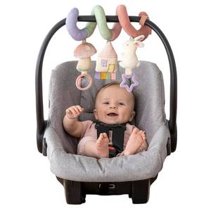 lot 14137 image: Itzy Ritzy Spiral Car Seat & Stroller Activity Toy Ages 0 (Pastel Rainbow)
