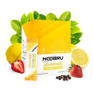lot 14139 image: Noobru �dvantage Nootropic - Delicious Nootropics Brain Supplement with 11 Active Ingredients - Natural Cognitive Enhancer - 20 Strawberry Lemonade Sachets - 1 Month Supply, 20 Count (Pack of 1)