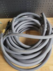 lot 19235 image: Gray Garden Hose with Brass Fittings 200psi 5810 (Used)