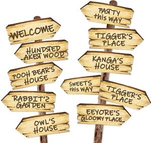 lot 20248 image: Baby Shower Decorations 11PCS Arrow Party Signs Birthday Decor Double Sided Sign for Oh Baby Party