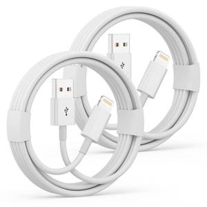 lot 20266 image: USB A to Lightning Cable, 2Pack 3FT Fast Charging CarPlay Charging Cord