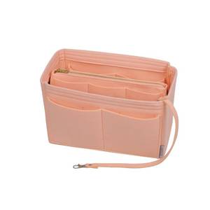 lot 20278 image: ZTUJO Purse Organizer Insert, Felt Bag Organizer with Metal Zipper, Handbag & Tote Shaper, For Speedy Neverfull Tote, 7 Sizes(Medium, Brush Pink)