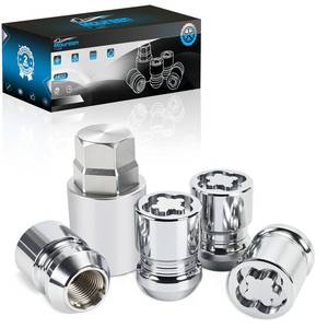 lot 20279 image: Wheel Locks  Wheel Locks Lug Nuts  M12 x 1.50 Locking Lug Nuts Fit for Honda Civic Accord Toyota Tacoma Camry Corolla Acura Chrysler Hyundai Kia Lexus Mazda and More 1316 Hex Key Cone Seat 24157