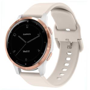 lot 20285 image: ViCRiOR Bands Compatible with Garmin Vivoactive 4S 40mm  Venu 2S Smart Watch, 18mm Quick Release Soft Silicone Fadeless Pattern Printed Floral Replacement Band for Garmin Vivomove 3S, Leopard