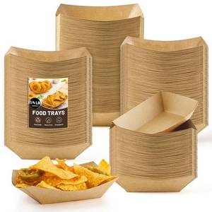 lot 20286 image: ZORRITA 200 Pack 14 Lb Mini Paper Food Trays (Open Box, May Be Missing Pieces)