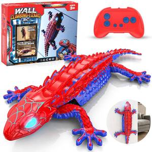 lot 20290 image: Loueouv RC Wall Climbing Gecko, Rechargeable Remote Control Robot for Kids