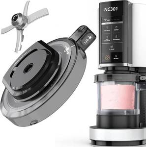 lot 20340 image: Outer Bowl Lid and 301 Paddle for NC301 Ice Cream Maker,Reusable Ninja Creami Replacement Accessories Compatible with Ninja NC299AMZNC301NC300 Series