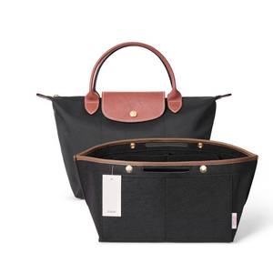 lot 20341 image: ZTUJO Purse Organizer Insert For Le Pliage, Compatible with Longchamp Le Pliage Shoulder Bag SL, Top Handle SM��Energy SL, Xtra S, Longchamp Organizer Insert (Black, Medium)