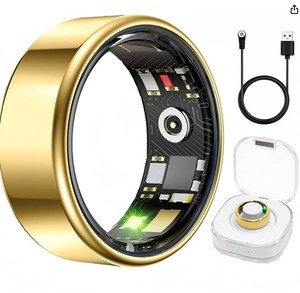 lot 14027 image: Smart Ring Health & Fitness Tracker for Men & Women, Heart Rate, SPO��, Sleep & Activity Monitoring, IP68 Waterproof, Long Battery Life, Family Care Mode, No Subscription Fee (No Size)