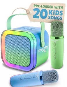 lot 14107 image: Move2Play, Karaoke Machine for Kids  Includes 20 Kid Songs  1 Microphone  Connect with Bluetooth  3, 4, 5, 6, 7 Year Old Gift  Toy for Girls, Boys, & Toddler  Birthday Present