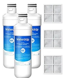 lot 14153 image: LFXS28968S LFXC22526S LFXS26973D Water Filter for LG with Air FilterReplacement filter set, fits LRMVS3006S LRMVC2306S LFXS26973S LFXS28968D, refrigerator combo