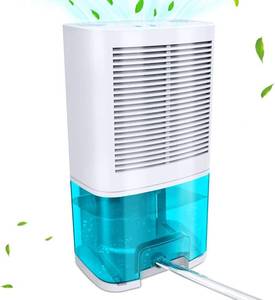 lot 1866 image: Dehumidifier 68oz(2000ml) Small Dehumidifier with Drain Hose for Up to 650 sq.ft Ultra Quiet Mini Portable Air for Home Basements Bathroom Bedroom Closet Kitchen RV