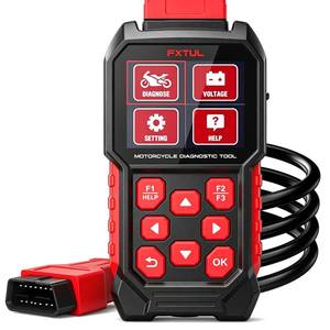 lot 1870 image: FXTUL M4-EU Motorcycle Diagnostic Tool Full System OBD2 Scanner 12 Brands