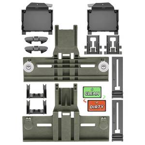 lot 2000 image: 13 Pack Upgraded W10350375 Dishwasher Top Rack Parts and W10195372 W10195373 Adjuster Housing for Whirlpool Kenmore Dishwasher Parts WDT730PAHZ0 WDTA50SAHZ0 WDT750SAHZ0 WDT970SAHZ0 Upper Rack Parts