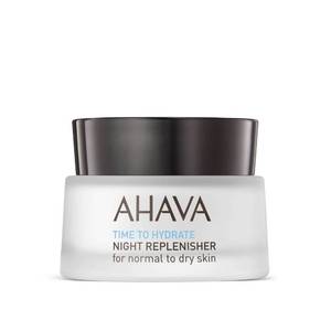 lot 2022 image: AHAVA Time To Hydrate Night Replenisher, Normal To Dry Skin - Rich and Velvety Cream for Deep Hydration, Fight Overnight Dehydration and Reinforce Skin Barrier, with Osmoter, Jojoba and Vitamin E, 1.7 Fl.Oz