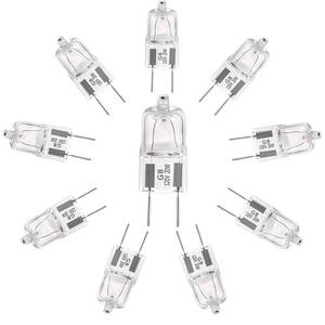 lot 2387 image: YBEK G8 Halogen Light Bulbs 20W 120V Under Cabinet Lighting Replacements 2Pin 2700K Warm White (Pack of 10)