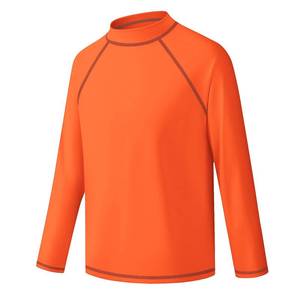 lot 2409 image: Boys Rash Guard Swim Shirt Long Sleeve Water Beach UPF 50 Sun Protection 7-8Y