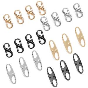 lot 2431 image: Phinus Lock Combo, Total 21PCS Clips Anti-Theft, Locks Anti-Theft for Luggage, Clothing, Backpacks, Boots, Purses, Travel Outdoor Sports(Black, Silver, Gold)