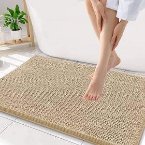 lot 2450 image: Smiry Bathroom Rugs 34X21, Luxury Chenille Extra Soft Absorbent Bath Mat
