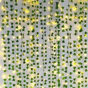 lot 2467 image: Freyalife Fake Vines for Room Decor(12 Pack 84 FT),with CE Certified 80 LED String Lights,Artificial Plant Ivy for Aesthetic Home Bedroom Wall Wedding Party Office Patio Indoor, Outdoor Garden Dcor