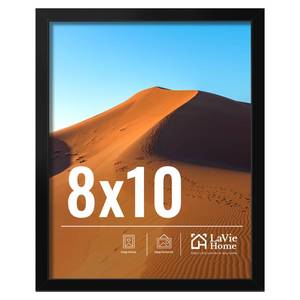 lot 2487 image: LaVie Home 8x10 Picture Frame for Wall Display, 8x10 Black Picture Frame with HD Plexiglas, 8 x 10 Poster Frame 1 Pack, Display Frame for Vertical or Horizontal, Classic Collection