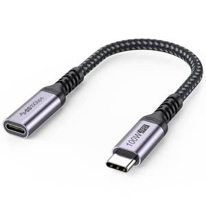 lot 2492 image: USB C Extension Cable 6 inch Short, 4K60Hz10Gbps100W Male to Female