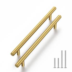 lot 2496 image: Haliwu 10 Pack 5in Gold Cabinet Handles for Kitchen Cabinet Handles