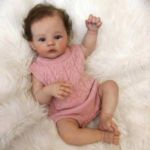lot 7557 image: Zero Pam Reborn Baby Dolls Full Body Vinyl 18 in Lifelike Baby Doll Reborn Babies that Look Real Realistic Babys Doll (Modern)