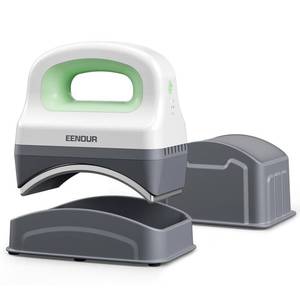 lot 7563 image: EENOUR Hat Press Machine, Mini Heat Press for Caps with 3 Heating Levels and Auto-Off, Handheld Cap Easy Press with 3in5.5in Arched Heating Plate for 6-8 Hat Size, 19-26 Girth