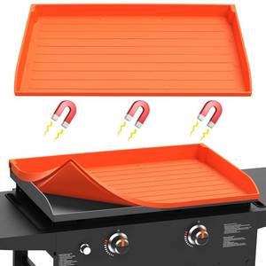 lot 8099 image: Huchiz Silicone Griddle Mat Cover for Blackstone - 28 Inch Full-Edge Coverage Magnetic Silicone Grill Cover, Heavy Duty Food Grade Griddle Protective Mat, Keep Your Grill Clean and Rust-Free