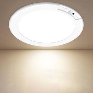 lot 8121 image: Rechargeable Motion Sensor Ceiling Light, 12000mAh Battery Closet Light