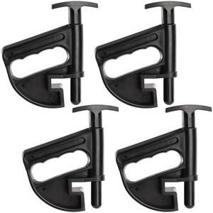 lot 8122 image: Hedume 4 Pack Tire Changer, Nylon Tire Bead Clamp Drop Center Tool, Universal Rim Pry Tire Changer Wheel Changing Helper Heavy Duty