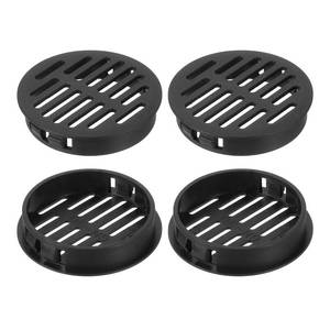 lot 8143 image: uxcell Round Soffit Vents 2 inch, 4Pcs Black Plastic 50mm Soffit Vent Cover - Circular Air Vent Grille - Air Flows Easily for Bathroom Home, Office, Kitchen, Cabinet, Wardrobe